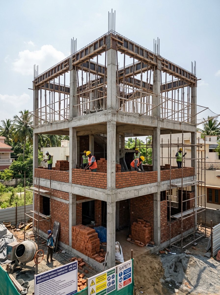 RCC structure ready for bank stage inspection